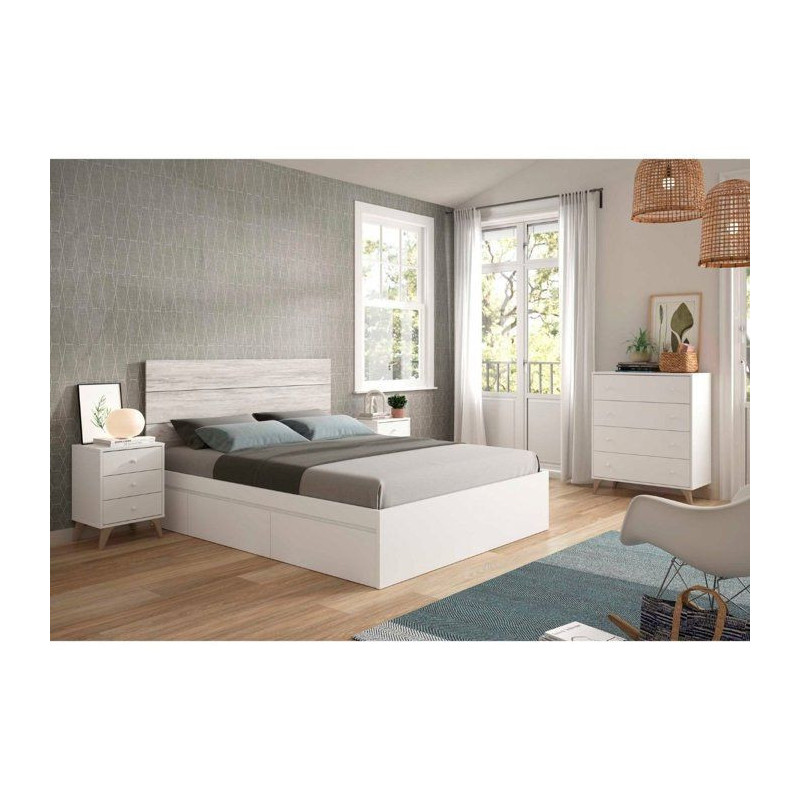 Chest of drawers - Sweet - 4 drawers - White - 95 x 77.5 x 40 cm