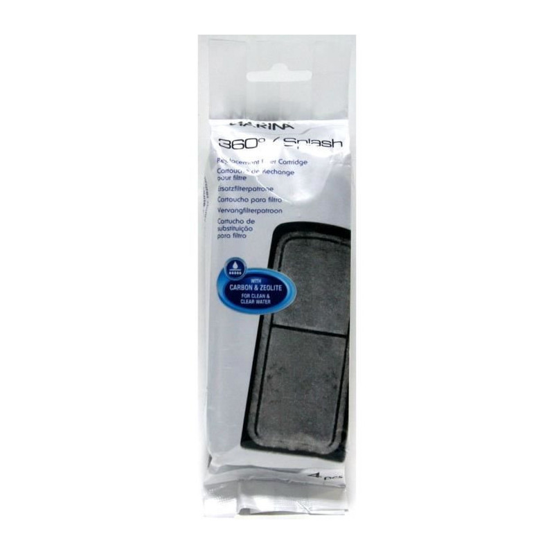MARINA 4 replacement filters for Aquarium Splash and 360 °