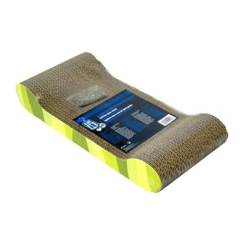 Corrugated cardboard scraper 49x22x75 cm zebra green