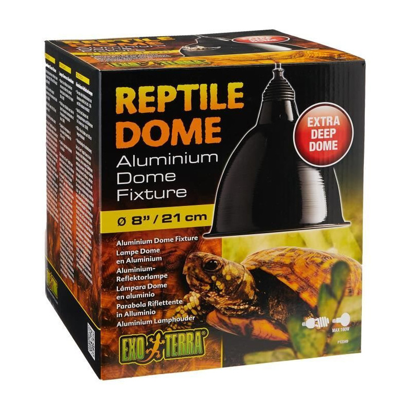 EXO TERRA Aluminum Reflector Dome Lamp L - For Reptiles