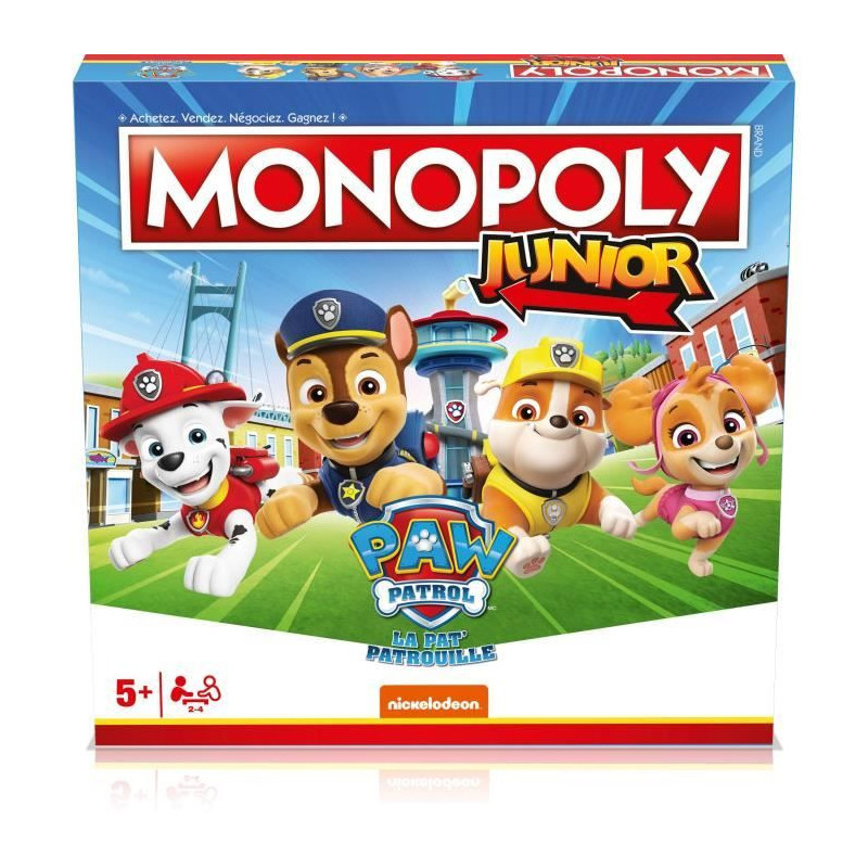 Monopoly Junior Paw Patrol - Board game - WINNING MOVES - Monopoly jun