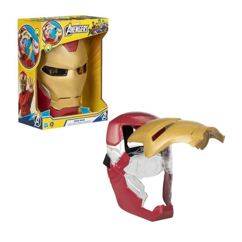 Iron Man electronic mask with moving visor, with light effects, For ch