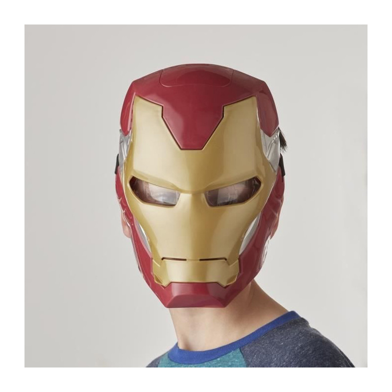 Iron Man electronic mask with moving visor, with light effects, For ch