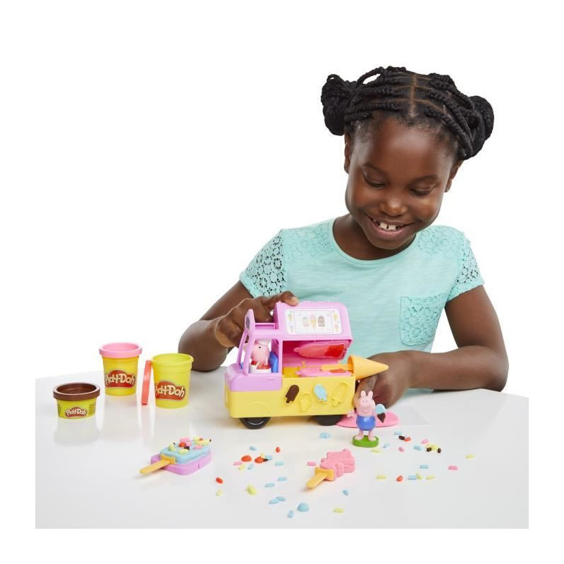 Play-Doh Peppa and the Ice Cream Truck, Peppa and George Figures and 5