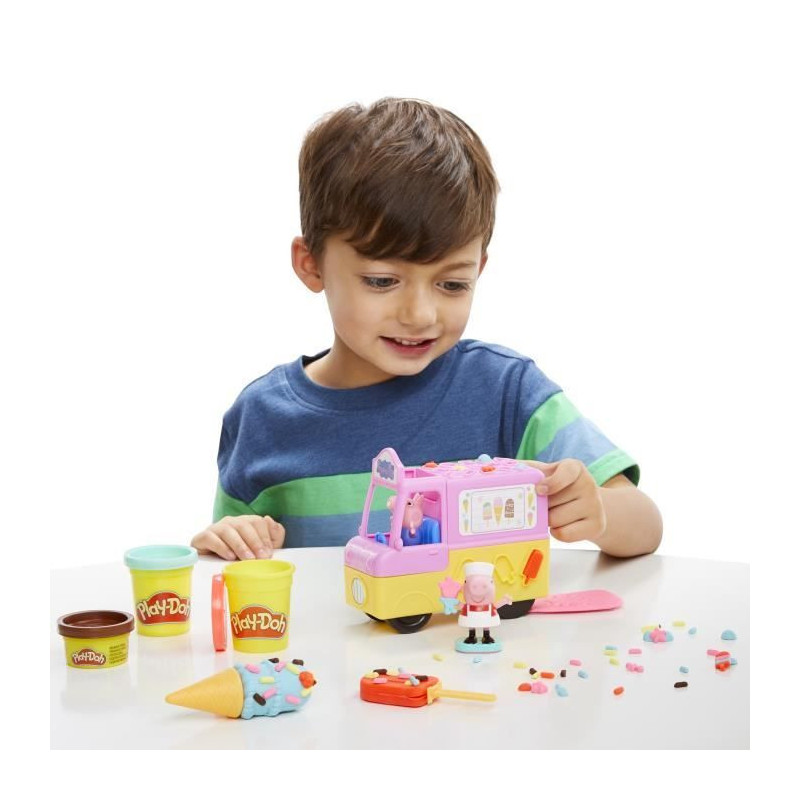 Play-Doh Peppa and the Ice Cream Truck, Peppa and George Figures and 5