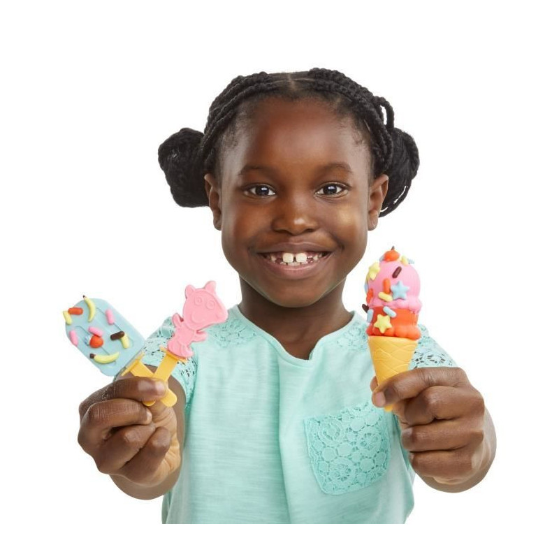 Play-Doh Peppa and the Ice Cream Truck, Peppa and George Figures and 5