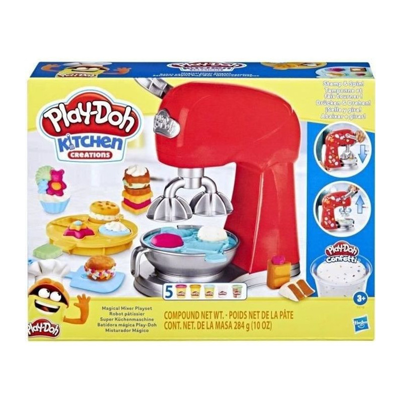 Play-Doh Kitchen Creations, Pastry Chef, Modeling Paste toy with Facti