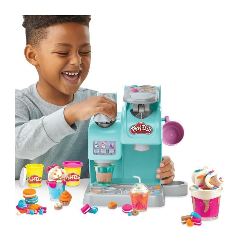 Play-Doh, My super coffee, 20 accessories and 8 pots of modeling clay,