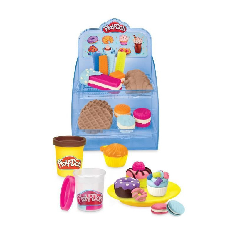 Play-Doh, My super coffee, 20 accessories and 8 pots of modeling clay,
