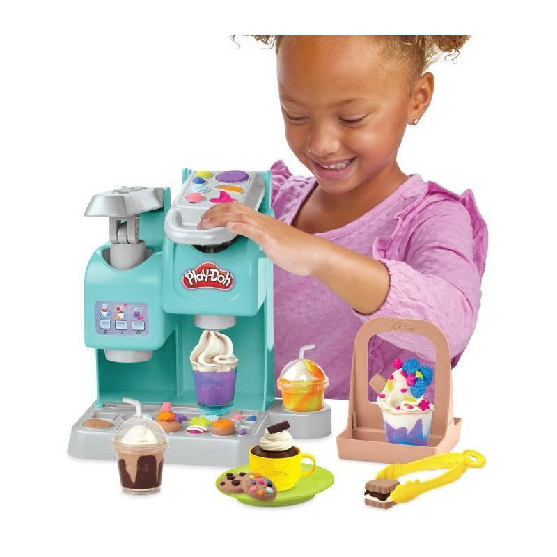 Play-Doh, My super coffee, 20 accessories and 8 pots of modeling clay,