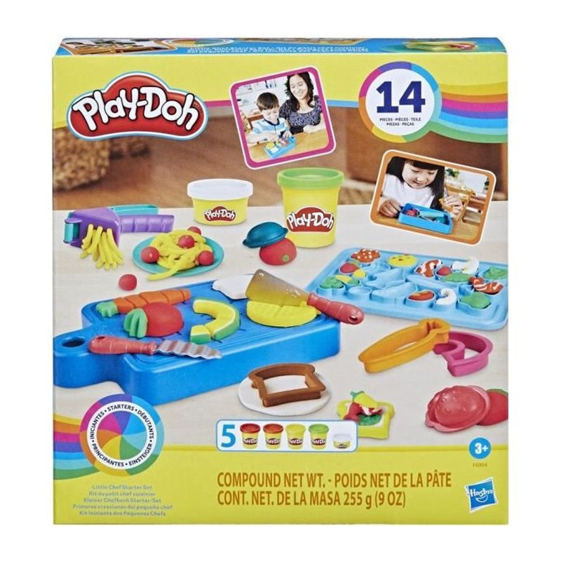 PLAY-DOH Little Chef's Kit, Modeling Dough, 14 Kitchen Accessories, Pr