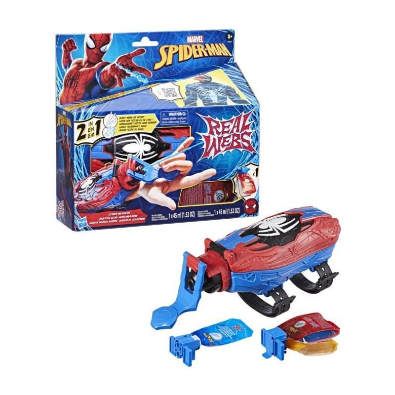 Ultimate Spider-Man Web Blaster 2-in-1, Spider-Man Dress-Up Toy, Ages