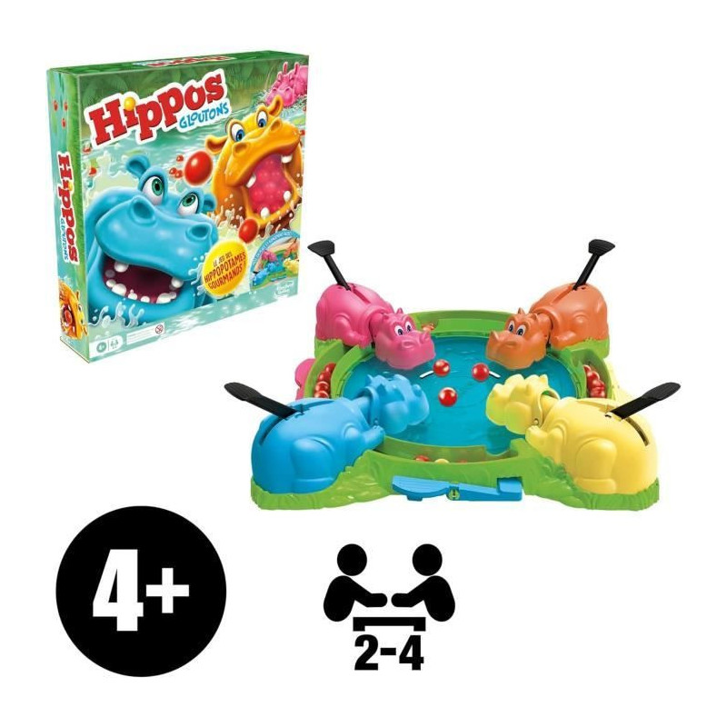 Gluttonous Hippos, children's board game, board game, from 4 years old