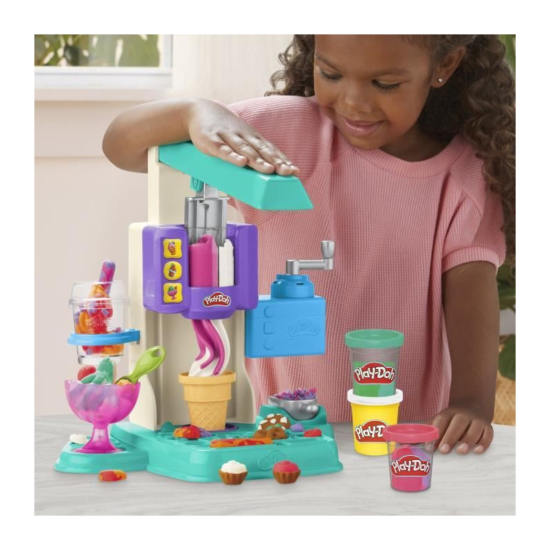 Play-Doh Rainbow Ice Cream Playset with Modeling Clay