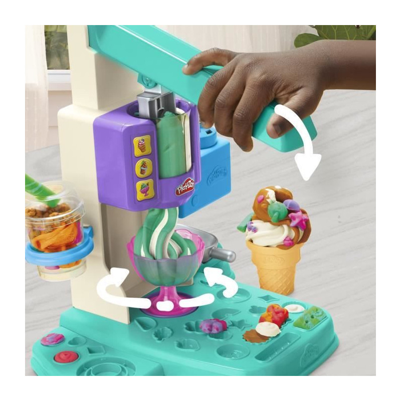 Play-Doh Rainbow Ice Cream Playset with Modeling Clay
