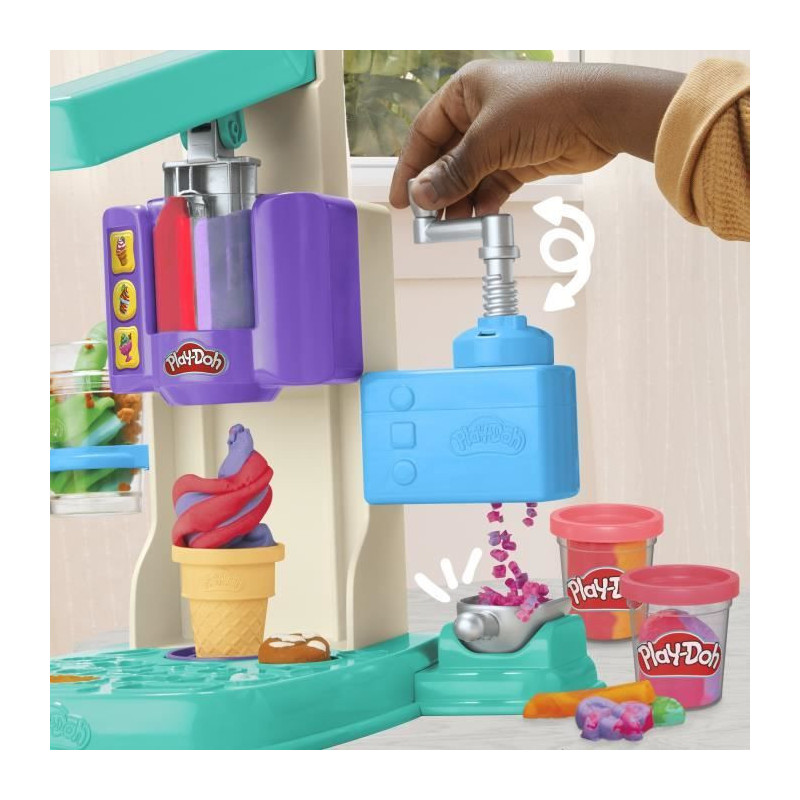 Play-Doh Rainbow Ice Cream Playset with Modeling Clay