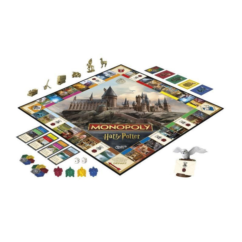 Monopoly Harry Potter Edition, Board Game, Magical Adventures at Hogwa