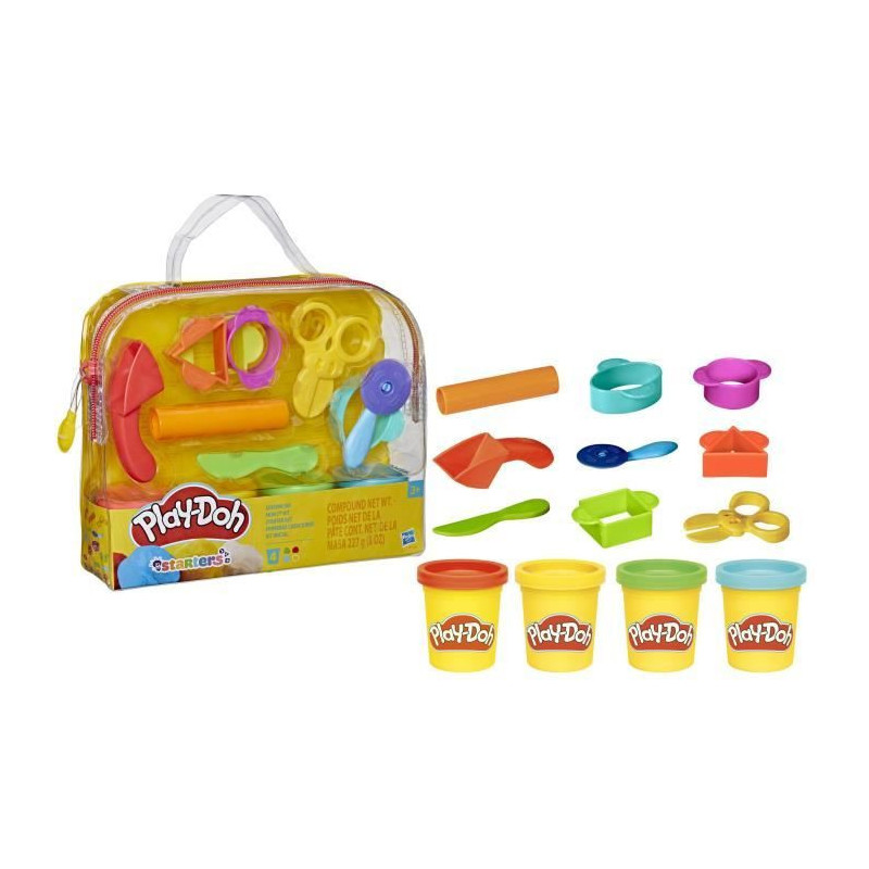 Play-Doh, My First Kit with 4 pots of modeling clay, for ages 3 and up