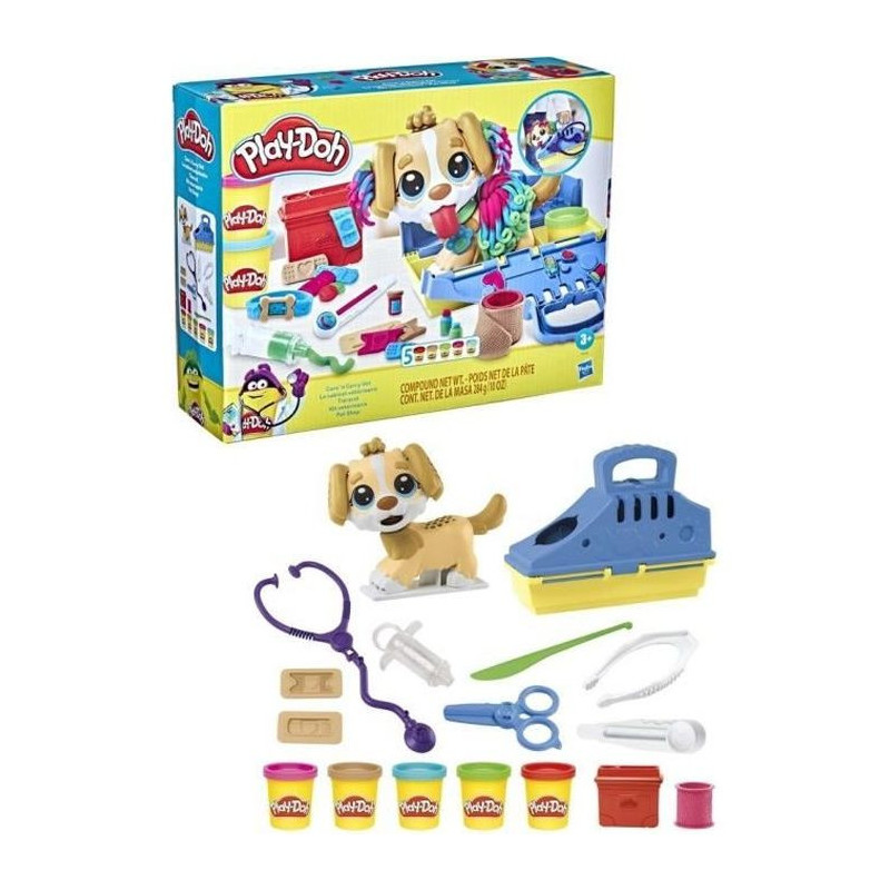 PLAY-DOH - Box - The veterinary practice with dog, case, 10 tools and