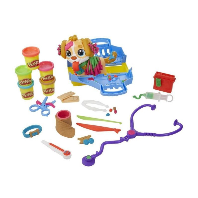 PLAY-DOH - Box - The veterinary practice with dog, case, 10 tools and