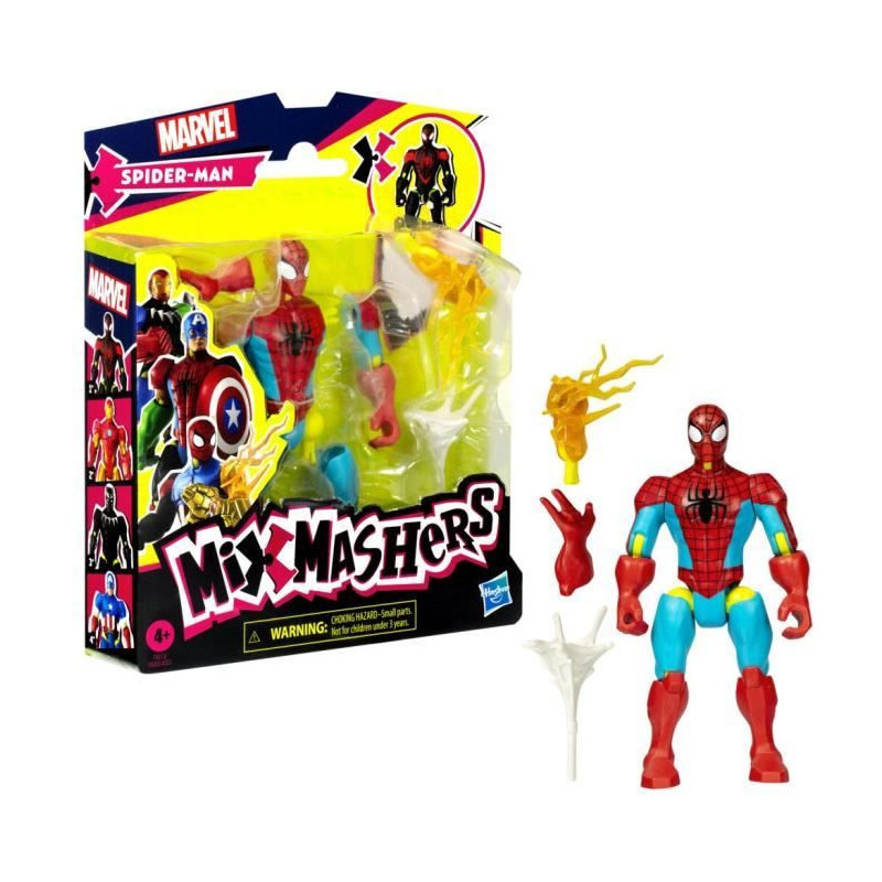 MixMashers Marvel Spider-Man, Spider-Man action figure to mix and matc