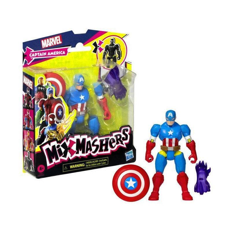 MixMashers Marvel Avengers Captain America Mix and Match Figure with A