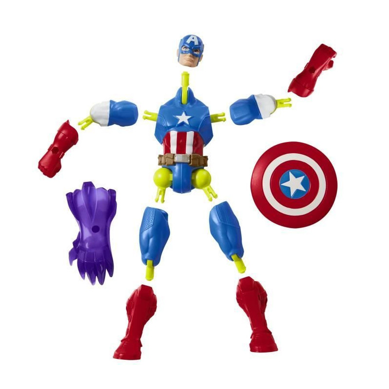 MixMashers Marvel Avengers Captain America Mix and Match Figure with A