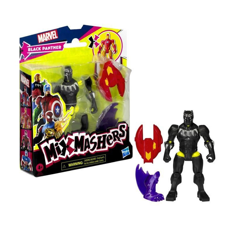 MixMashers Marvel Avengers Black Panther Mix and Match Figure with Acc