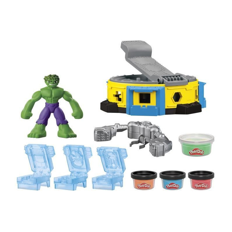 Play-Doh Hulk Smash It All, Modeling Clay Set with Hulk Figure, Ages 4