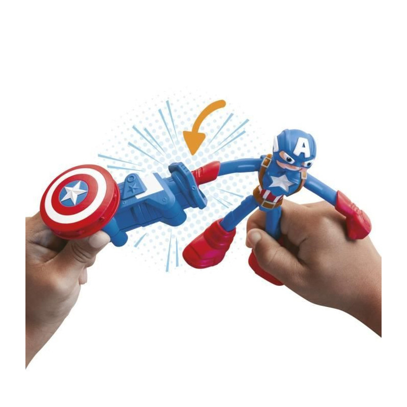 Play-Doh Captain America, Stamper Shield set with flexible figure, acc