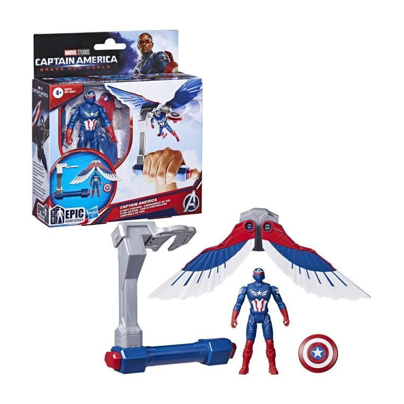 Captain America Flight Controls Figure, Marvel Epic Hero Series Captai