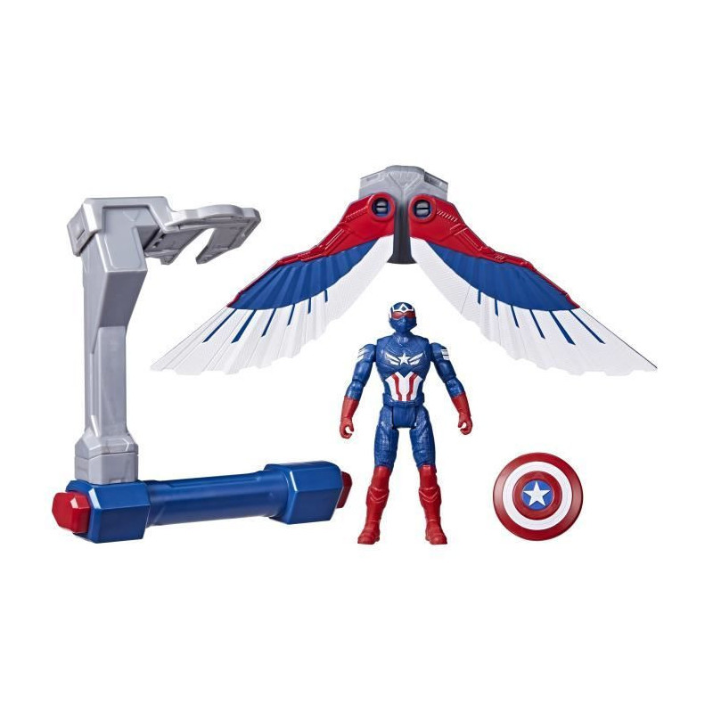 Captain America Flight Controls Figure, Marvel Epic Hero Series Captai