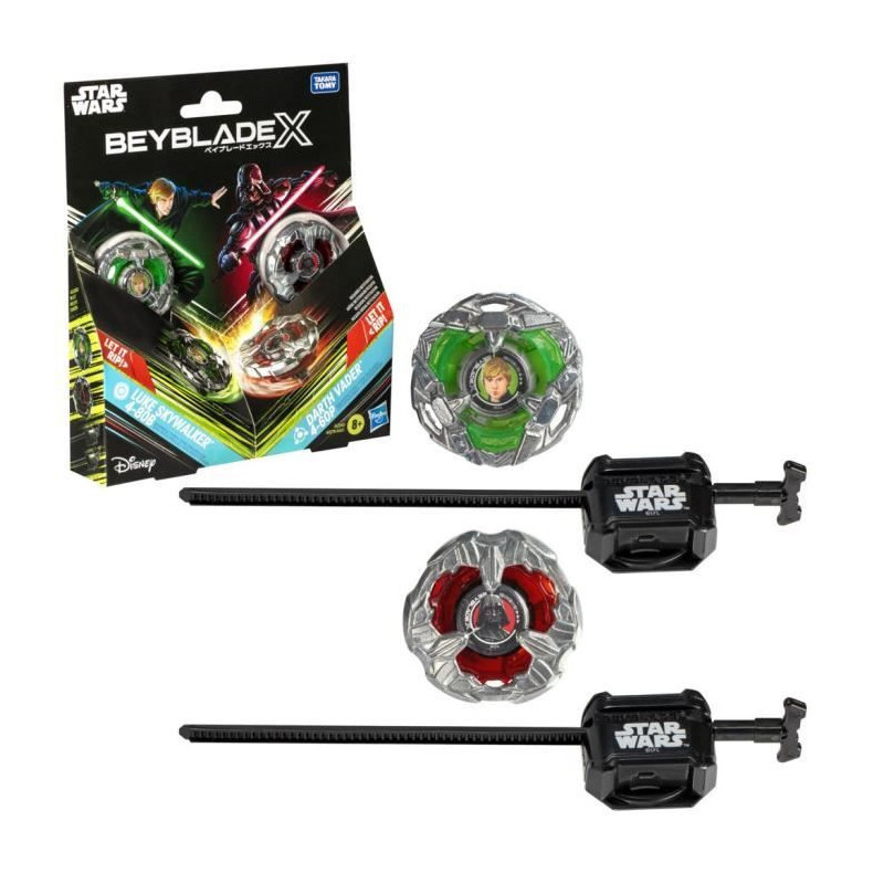 Beyblade X and Star Wars, Collab Luke Skywalker 4-80B vs. Darth Vader