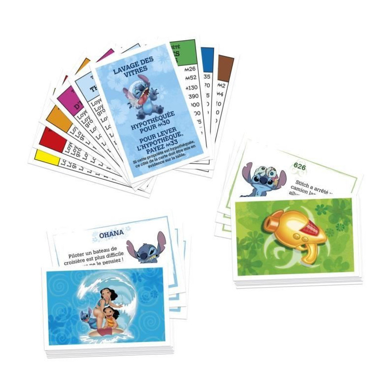 Monopoly Stitch, Board Game, 2 to 4 Players, 30 Minutes, Disney Lilo &
