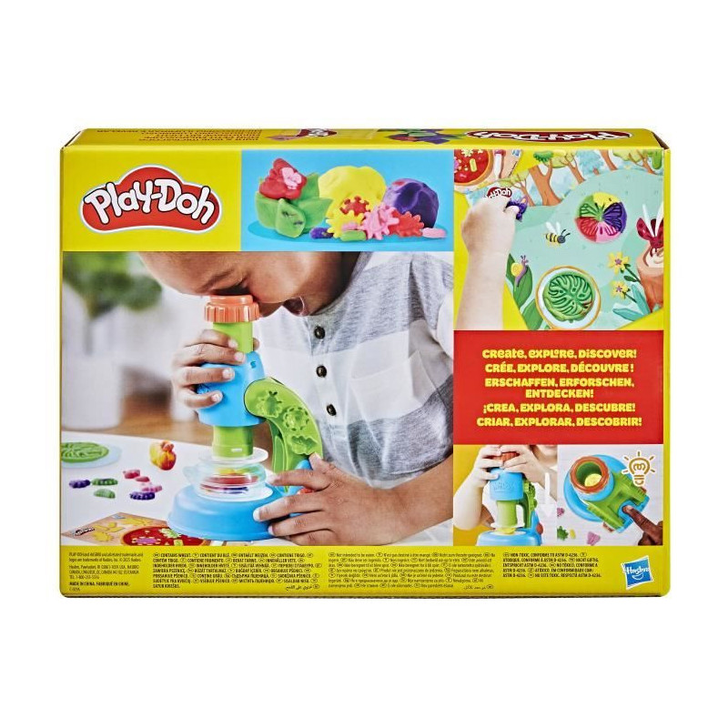 Play-Doh My Little Microscope, modeling clay, 9 accessories and 5 colo
