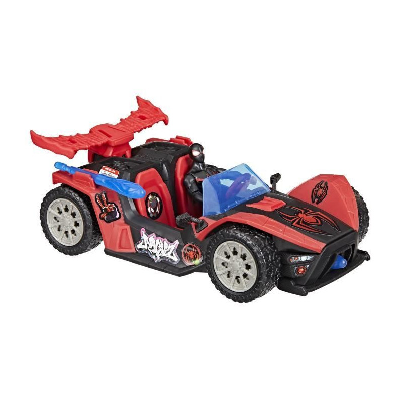 Miles Morales Remix Race Car Figure, Figure and Car, Ages 4+, Marvel S