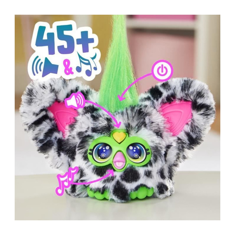 Furby Furblets Moo-Boo, Mini Electronic Plush for Girls and Boys, 45+