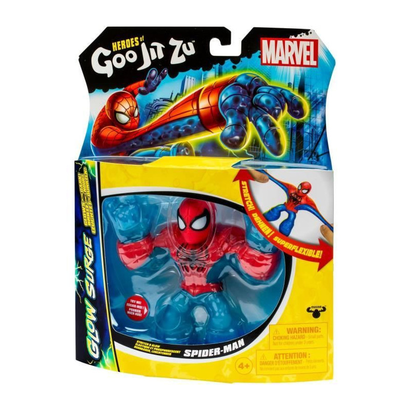 Spiderman Glow Surge 11cm - HERoeS OF GOO JIT ZU - MARVEL - Luminous a