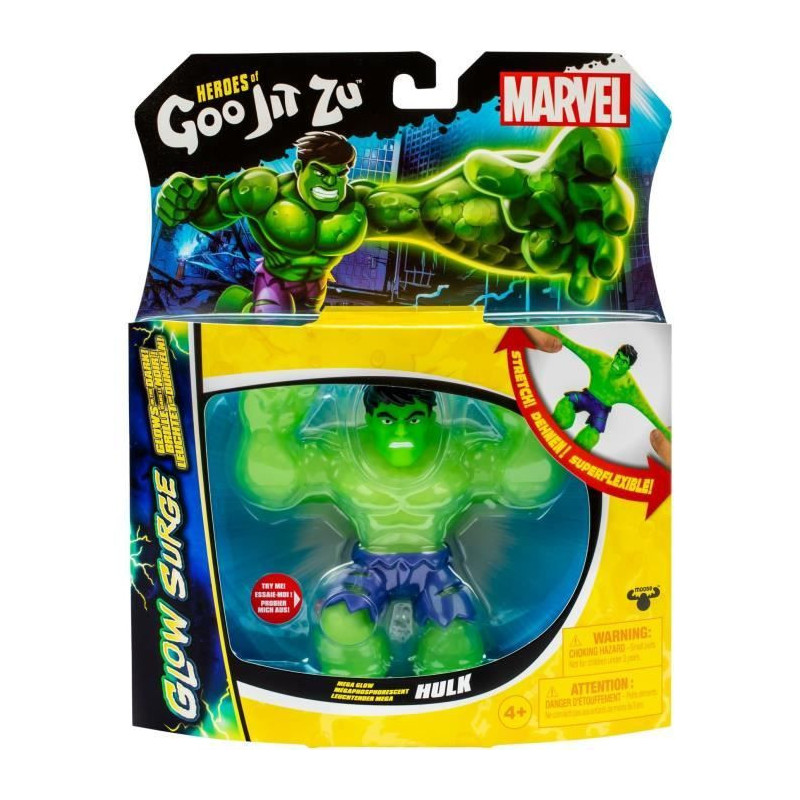 Hulk Glow Surge 11cm - HERoeS OF GOO JIT ZU - MARVEL - Luminous and ex
