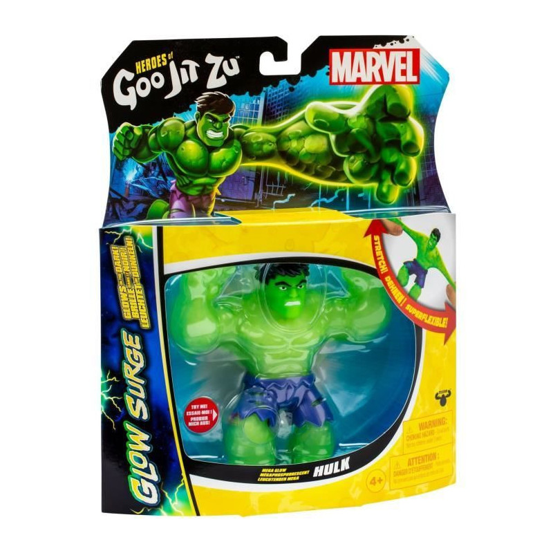 Hulk Glow Surge 11cm - HERoeS OF GOO JIT ZU - MARVEL - Luminous and ex