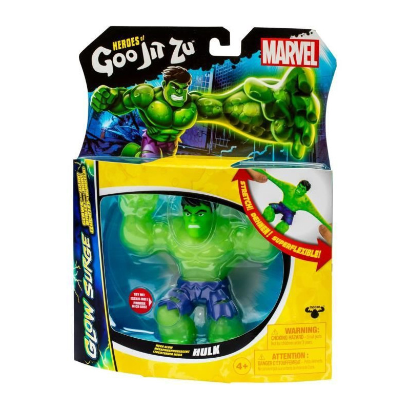 Hulk Glow Surge 11cm - HERoeS OF GOO JIT ZU - MARVEL - Luminous and ex