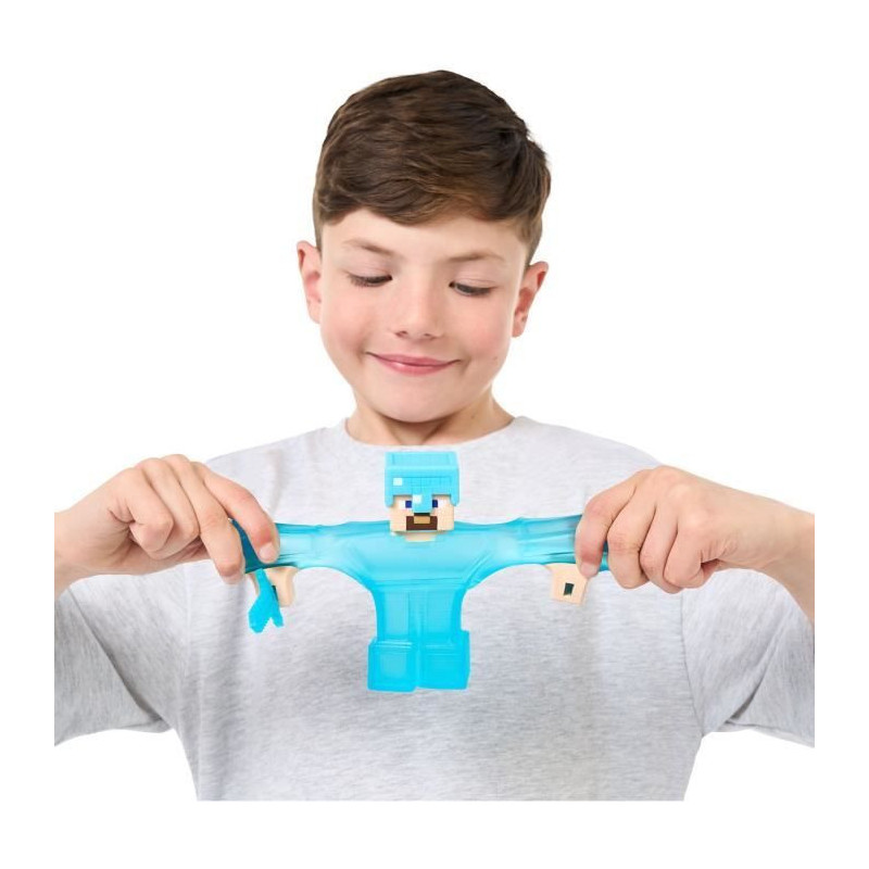 Stretchy Figure - GOO JIT ZU - Minecraft Steve - 11 cm - Elastic Textu