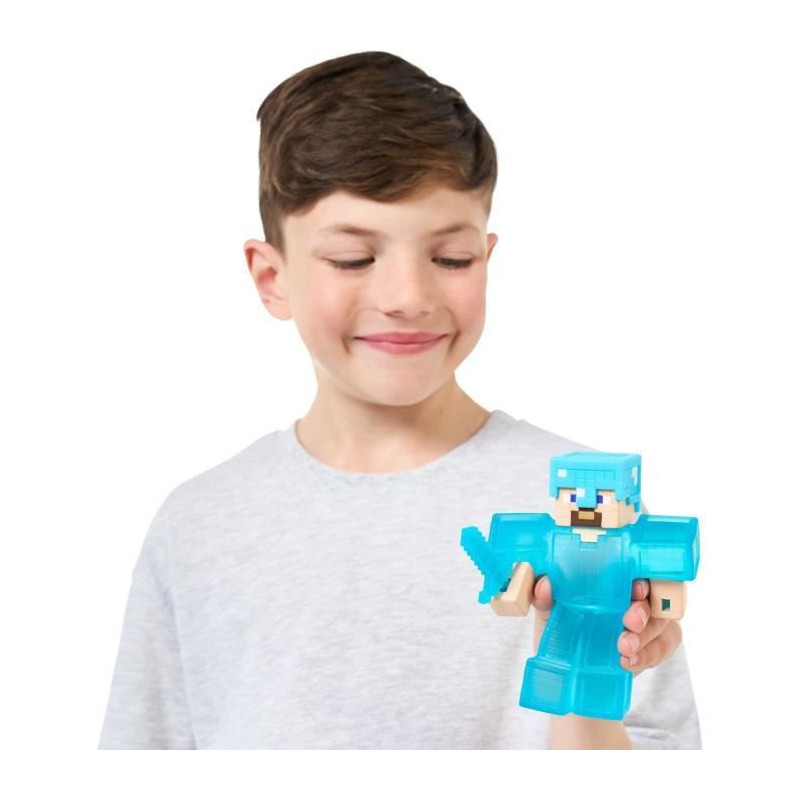 Stretchy Figure - GOO JIT ZU - Minecraft Steve - 11 cm - Elastic Textu