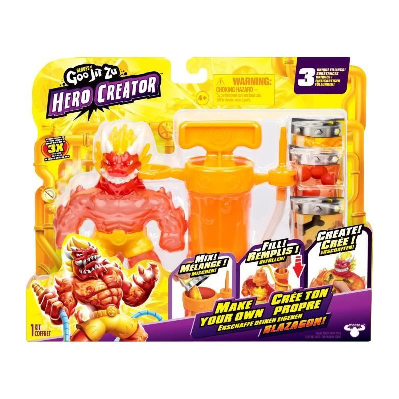 Hero Creator Blazagon 11cm Figure - HERoeS OF GOO JIT ZU - Custom Text