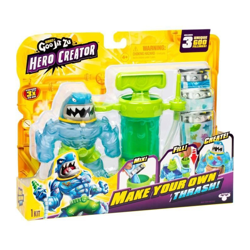 Hero Creator Thrash 11cm Figure - HERoeS OF GOO JIT ZU - Custom Textur