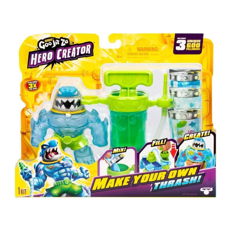 Hero Creator Thrash 11cm Figure - HERoeS OF GOO JIT ZU - Custom Textur