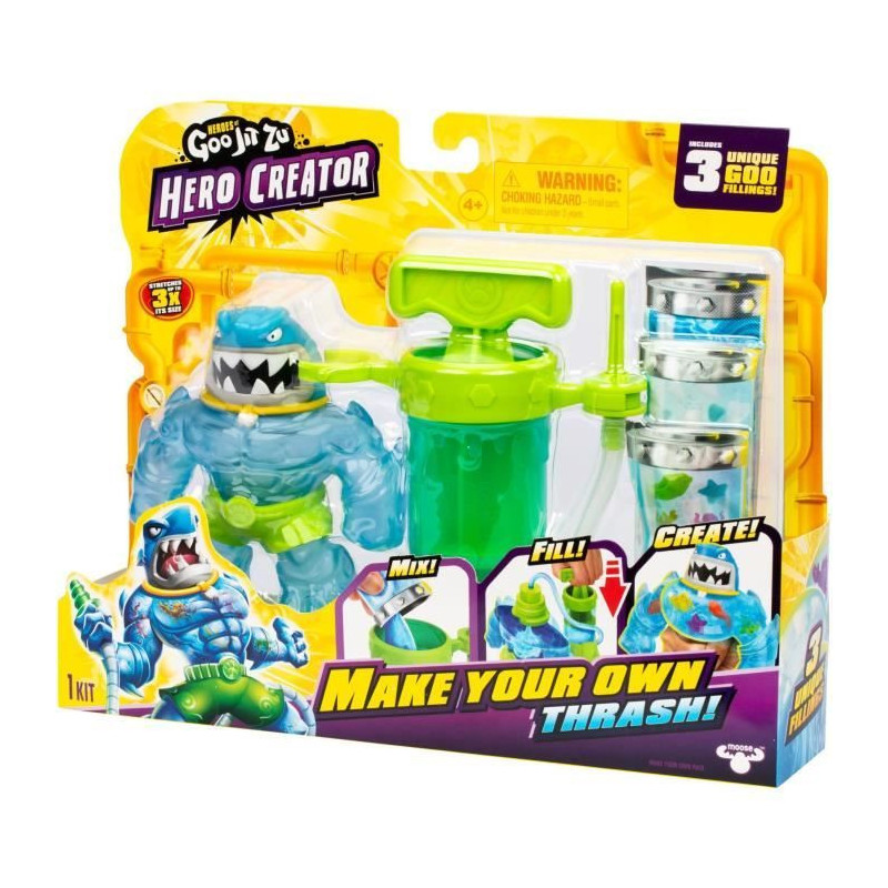 Hero Creator Thrash 11cm Figure - HERoeS OF GOO JIT ZU - Custom Textur