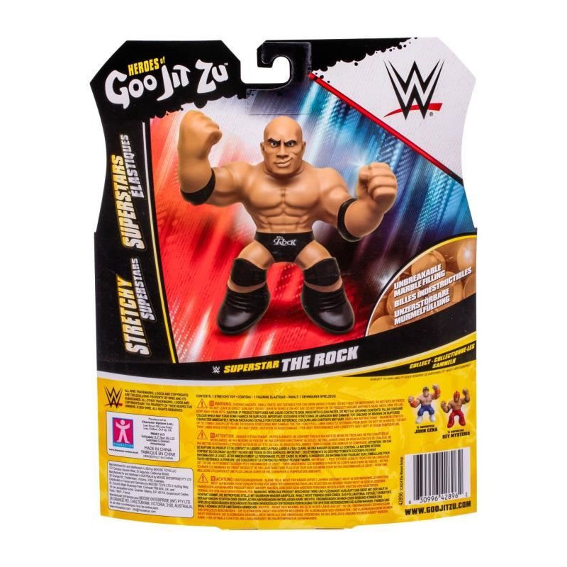Stretchable figure - GOO JIT ZU WWE - The Rock - 11 cm - Elastic textu