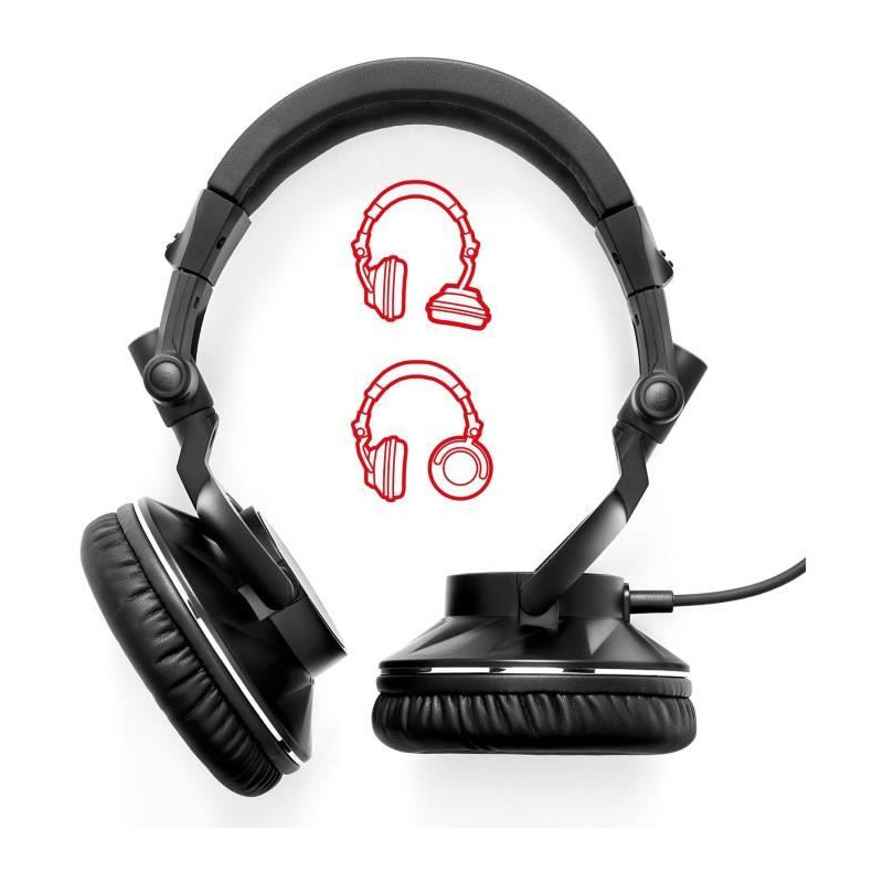 HERCULES HDP DJ60 - Circum-aural Audio Headphones - Noise Isolation -