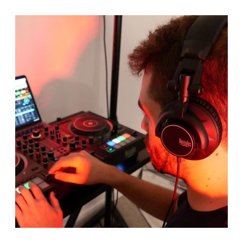 HERCULES HDP DJ60 - Circum-aural Audio Headphones - Noise Isolation -